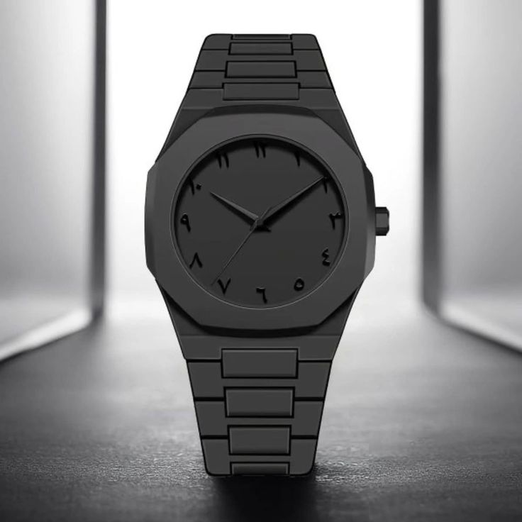 Black Arabic Aura Watch