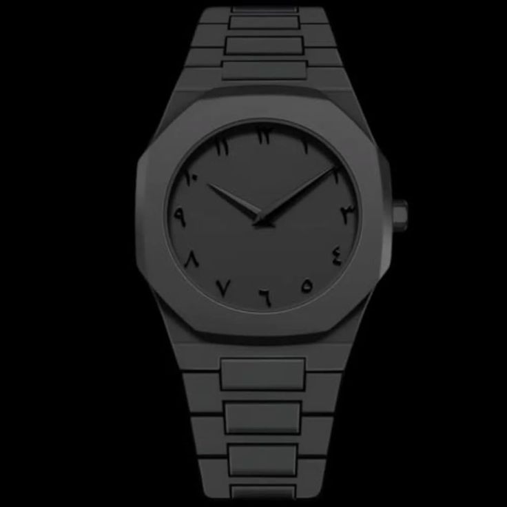 Black Arabic Aura Watch