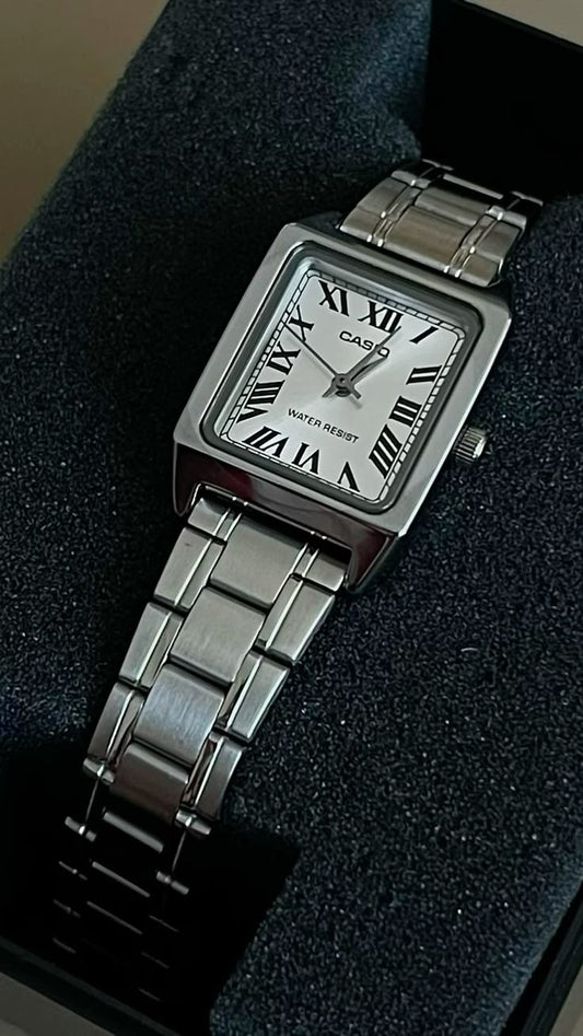 Casio Elegant Silver Women Watch