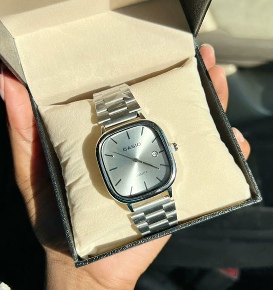 Casio Vintage Silver-Classic Minimalist Design